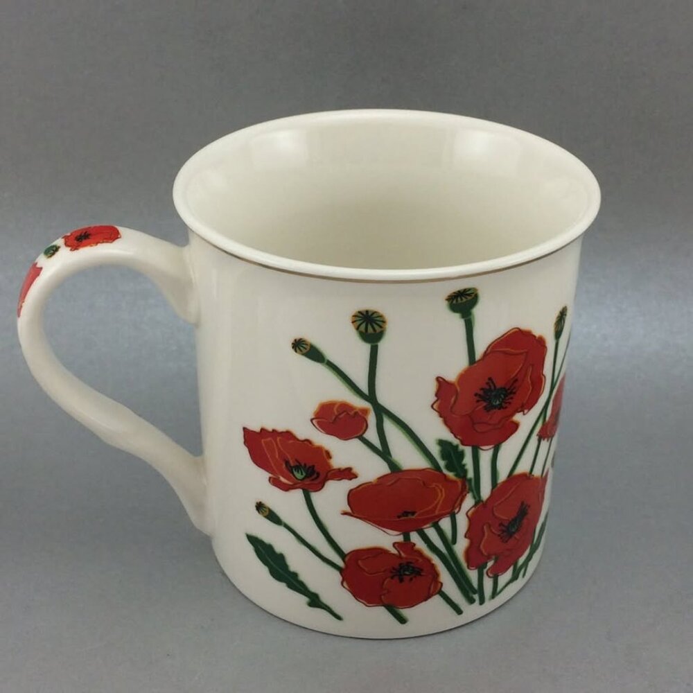 Royal Canadian Legion Poppy Coffee Tea Mug Least We Forget Remembrance Day